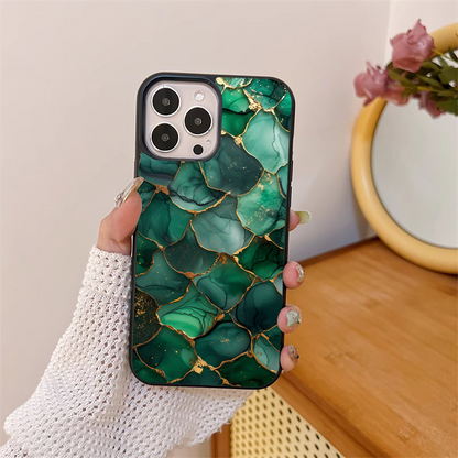 Geometric Polyester Pattern Glass Case