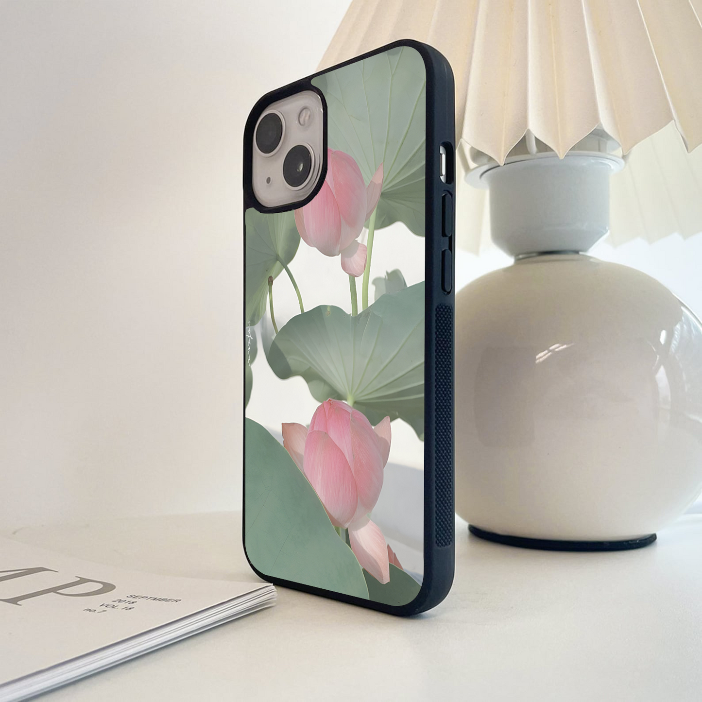 Gentle Lotus Light Glass Case