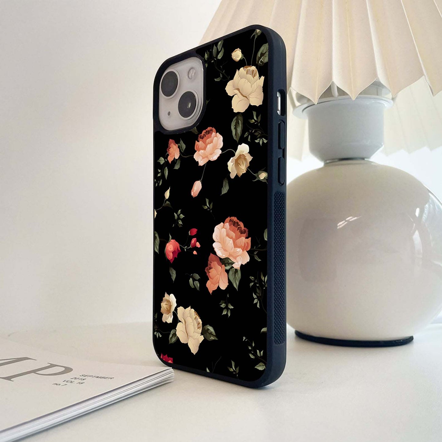 Twilight Rose Romance Glass Case