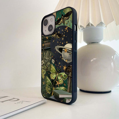 Celestial Moth Dreams Glass Case