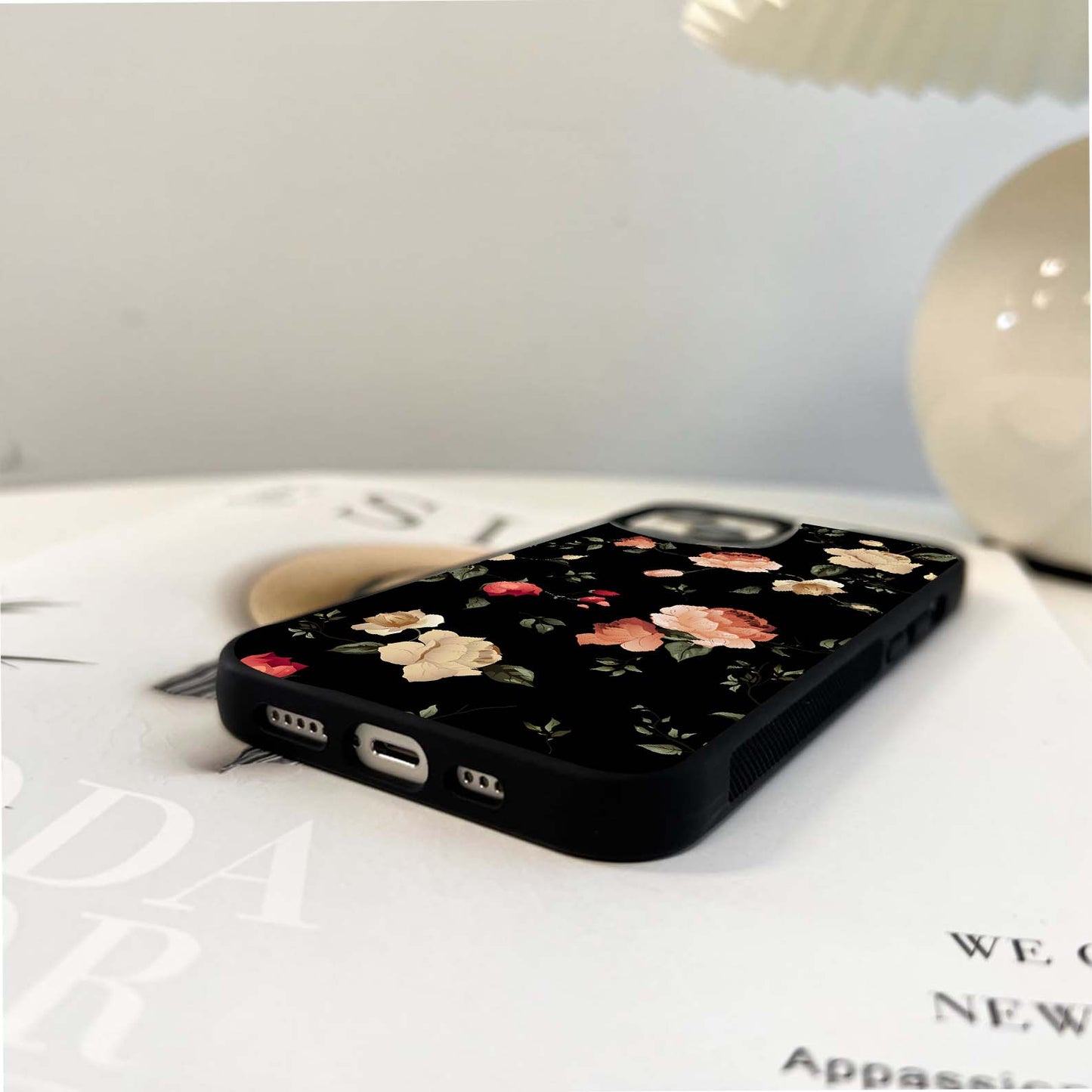 Twilight Rose Romance Glass Case