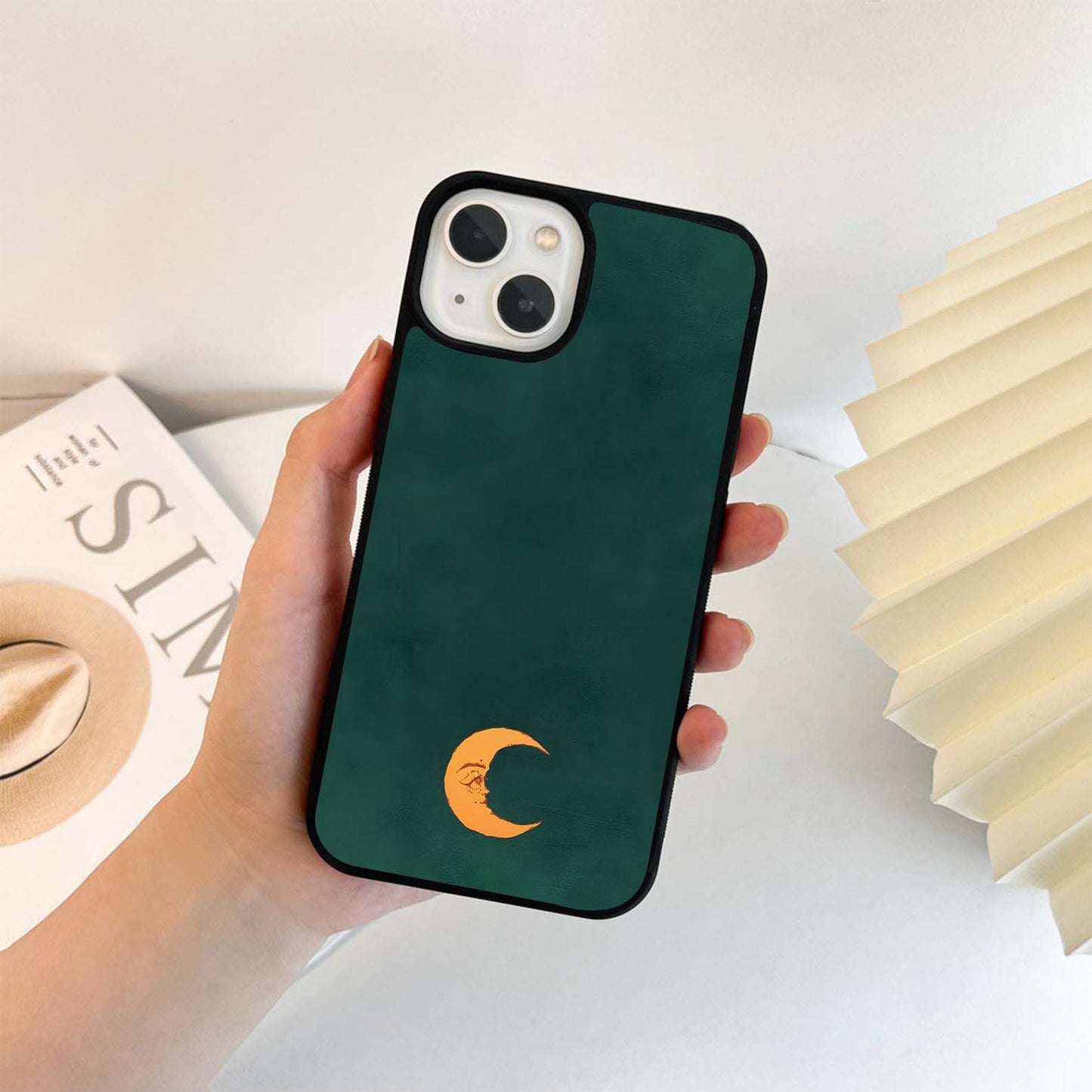 Golden Crescent Mood Glass Case