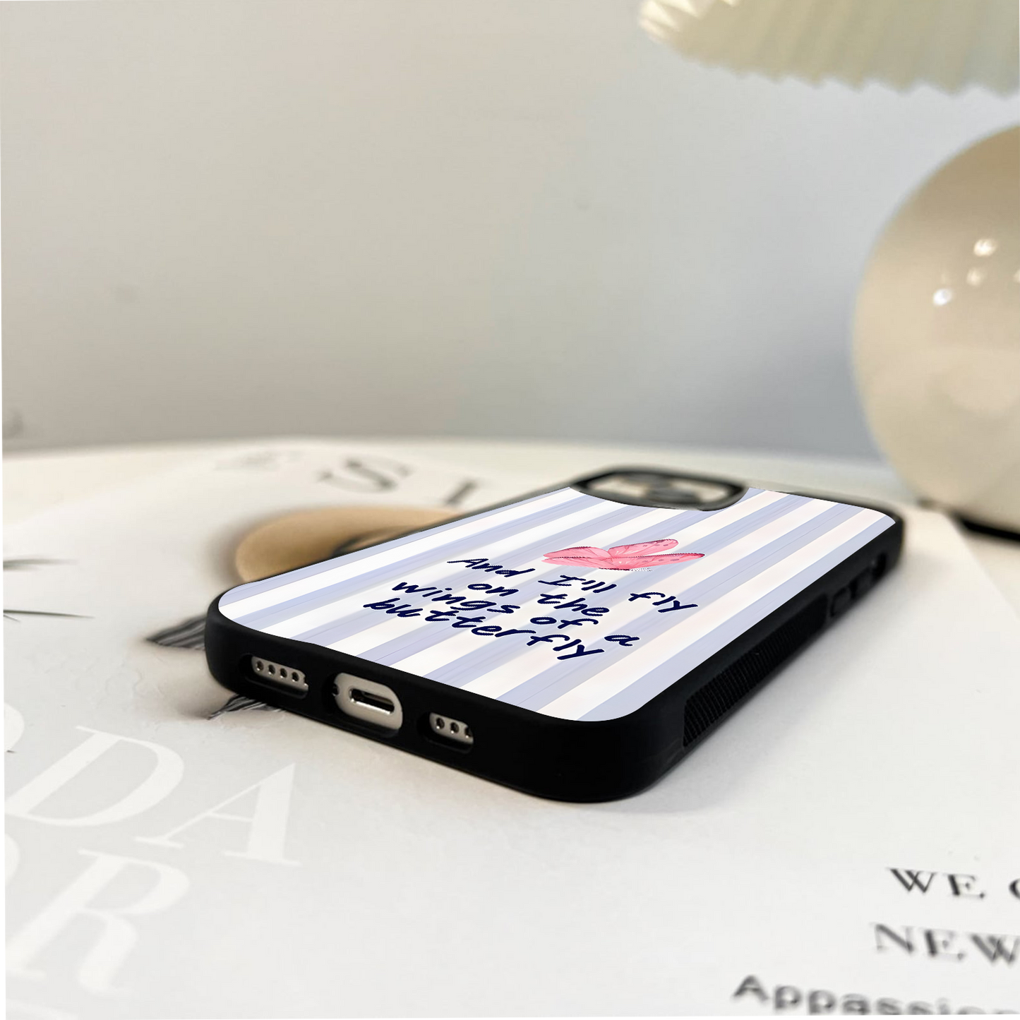 Butterfly Winged Hope Glass Case