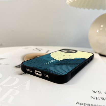 Goldfish Lunar Drift  Glass Case