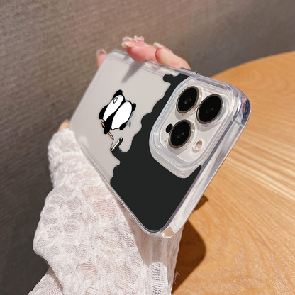 Creative Panda Art Clear Silicon Cover