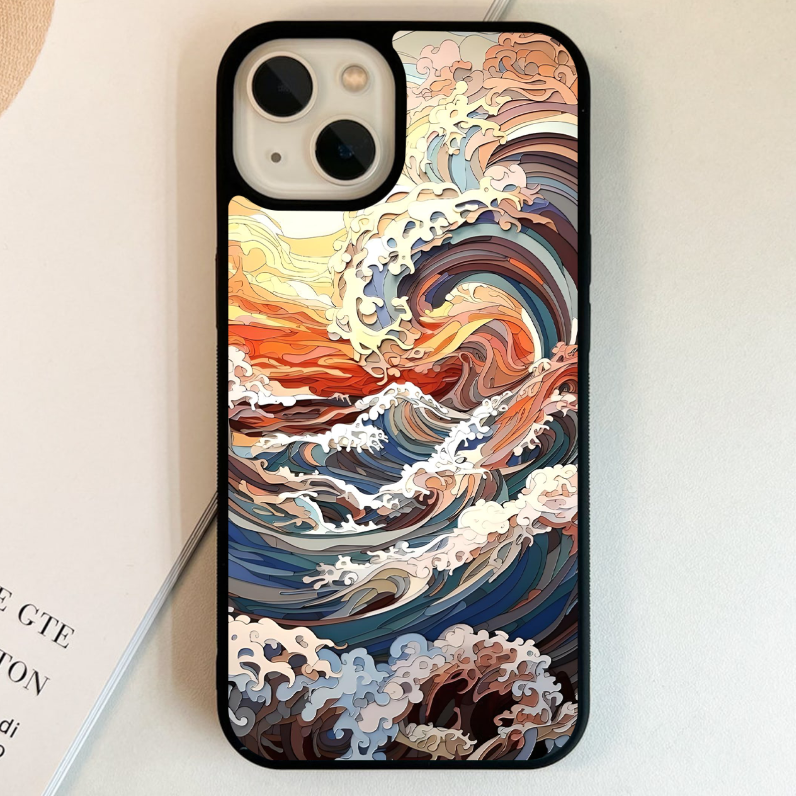 Tidal Wave Art Glass Case – Phone Villa