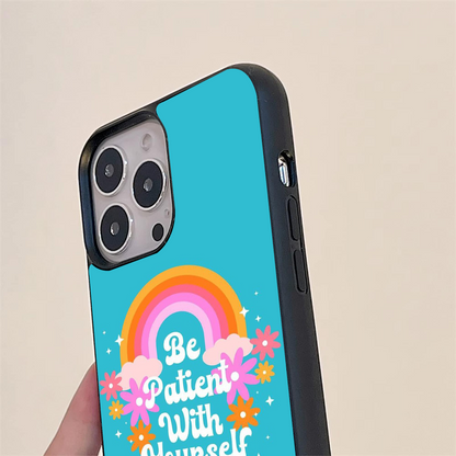 Rainbow Quote Glass Case