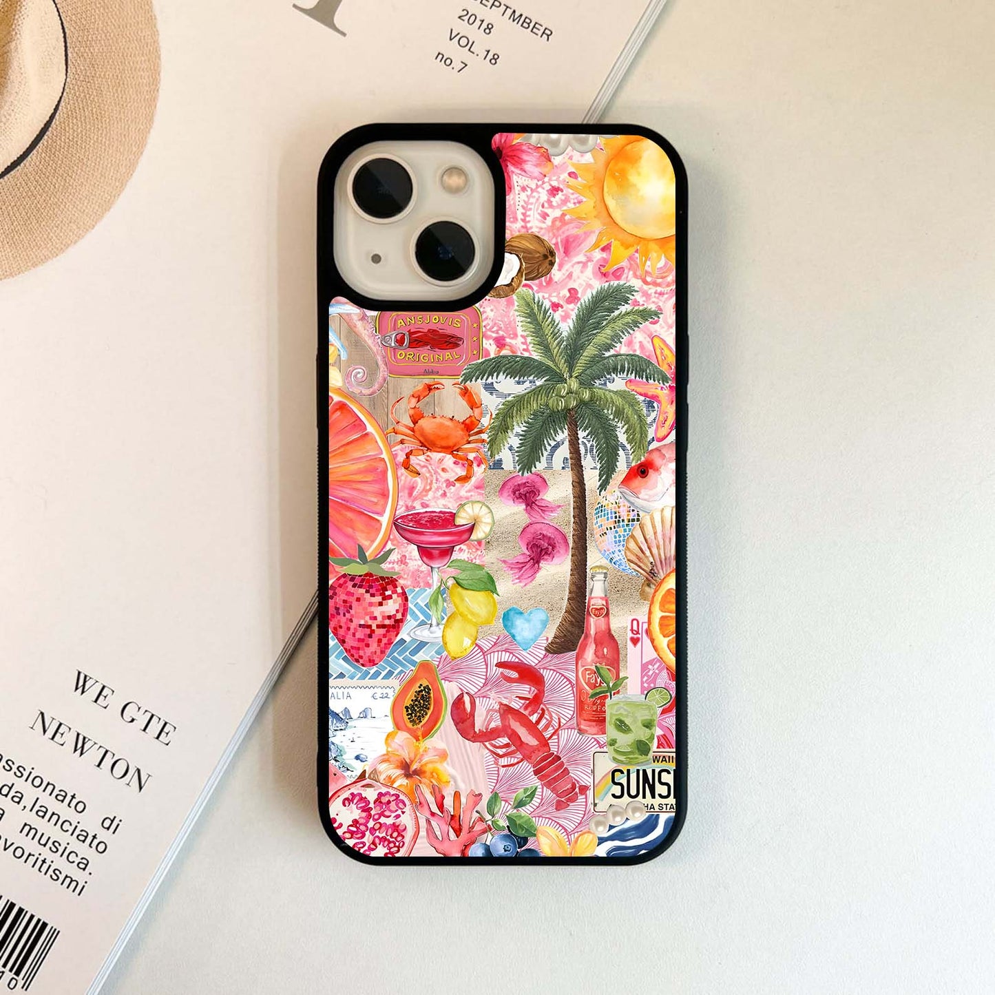 Colorful Tropical Sunset Glass Case