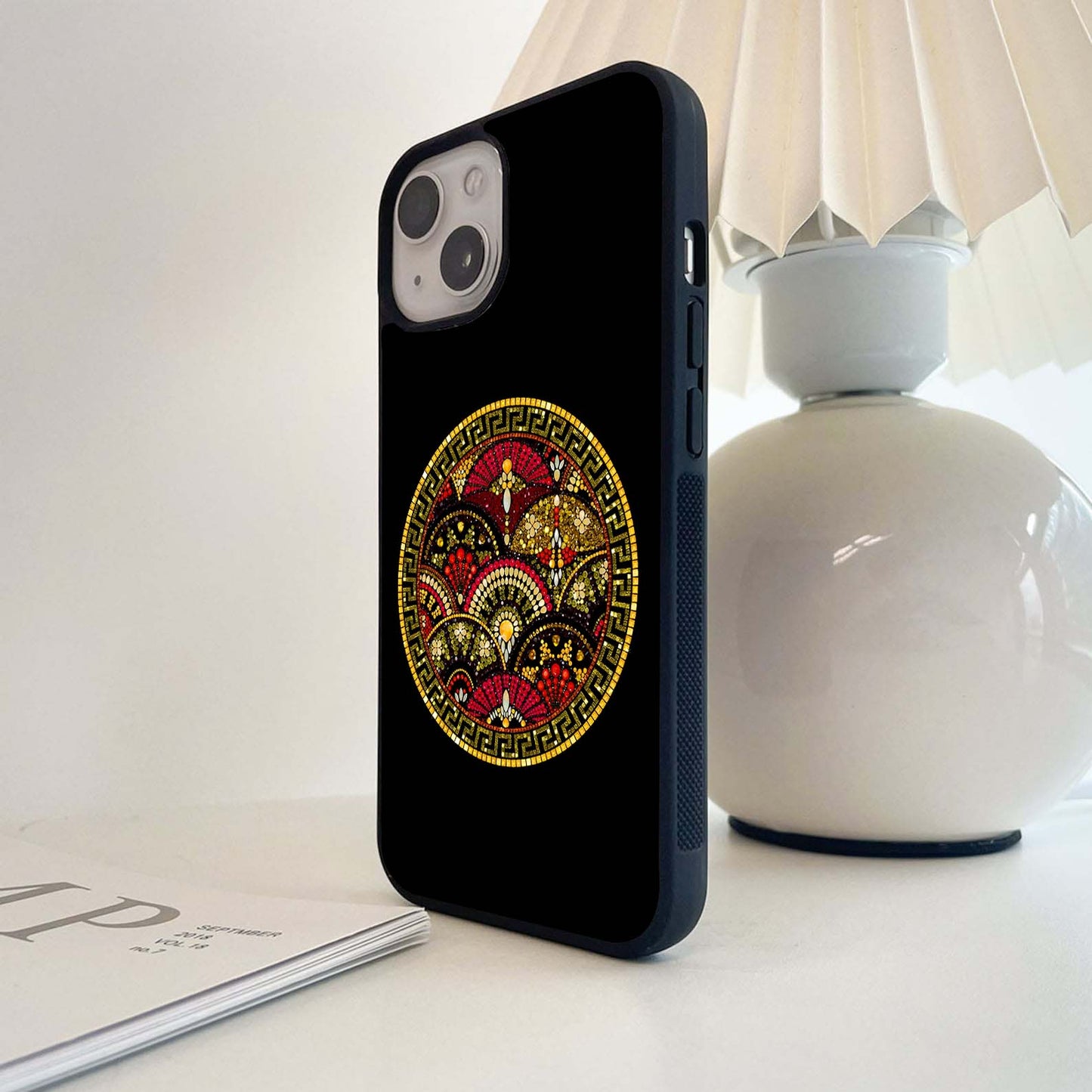 Golden Mosaic Harmony Glass Case