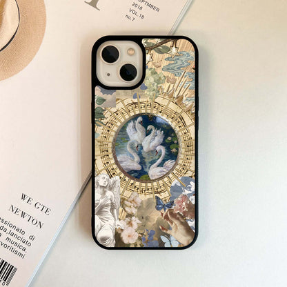 Heavenly Swan Serenade Glass Case