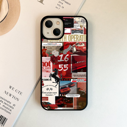 Ferrari Flame Rush Glass Case