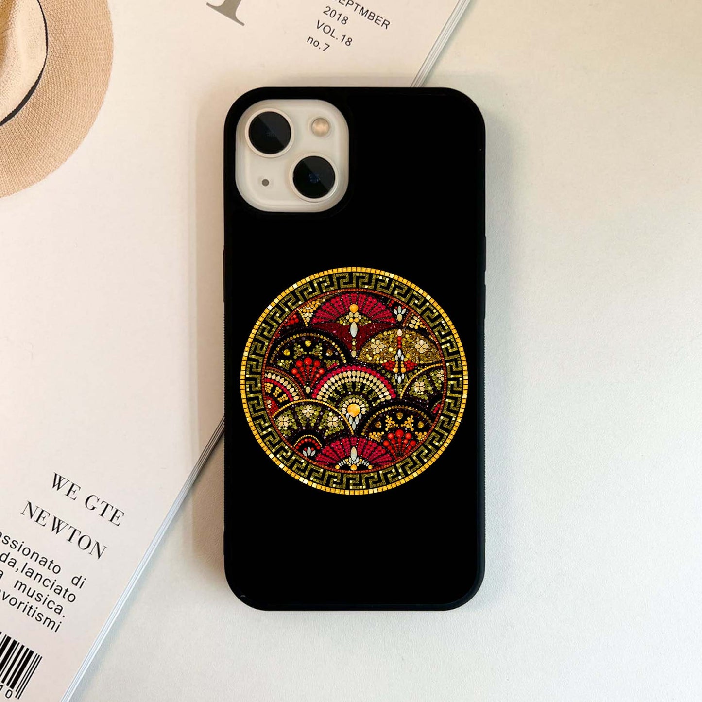 Golden Mosaic Harmony Glass Case