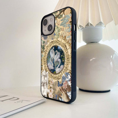 Heavenly Swan Serenade Glass Case