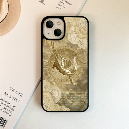 Burning Solar Wings Glass Case