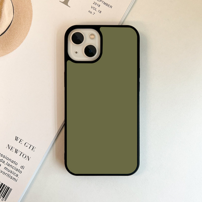 Pantone Olive Branch Glass Case