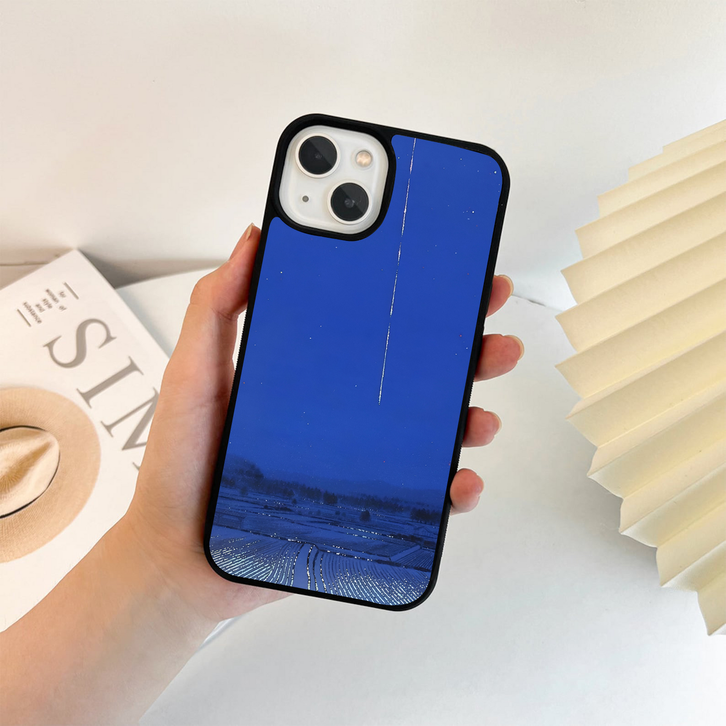 Starfall Over Fields Glass Case