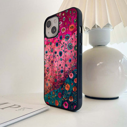 Velvet Garden Bloom Glass Case