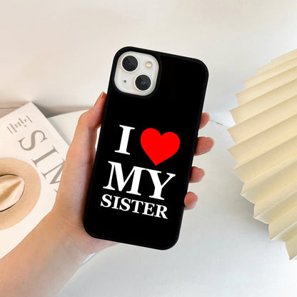 I Love My Brother Glass Case