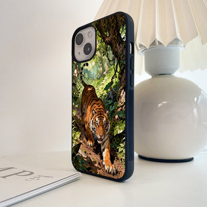 National Animal Tiger Glass Case