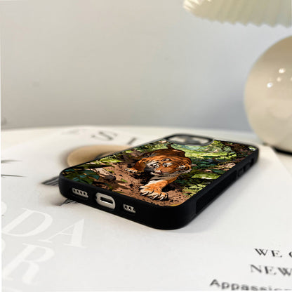 National Animal Tiger Glass Case