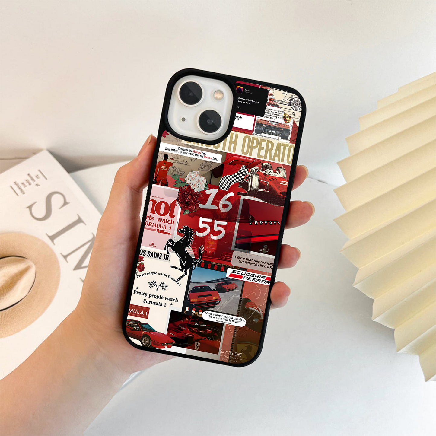 Ferrari Flame Rush Glass Case