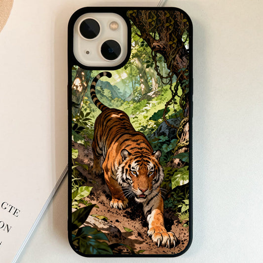 National Animal Tiger Glass Case