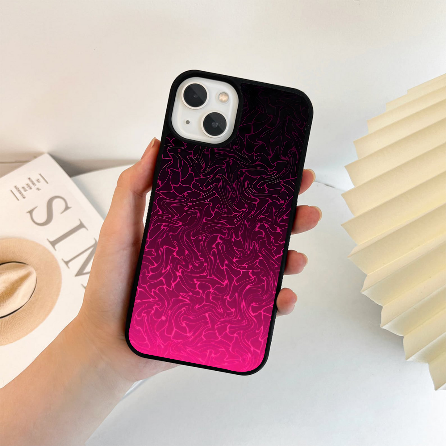 Electric Magma Flow Glass Case