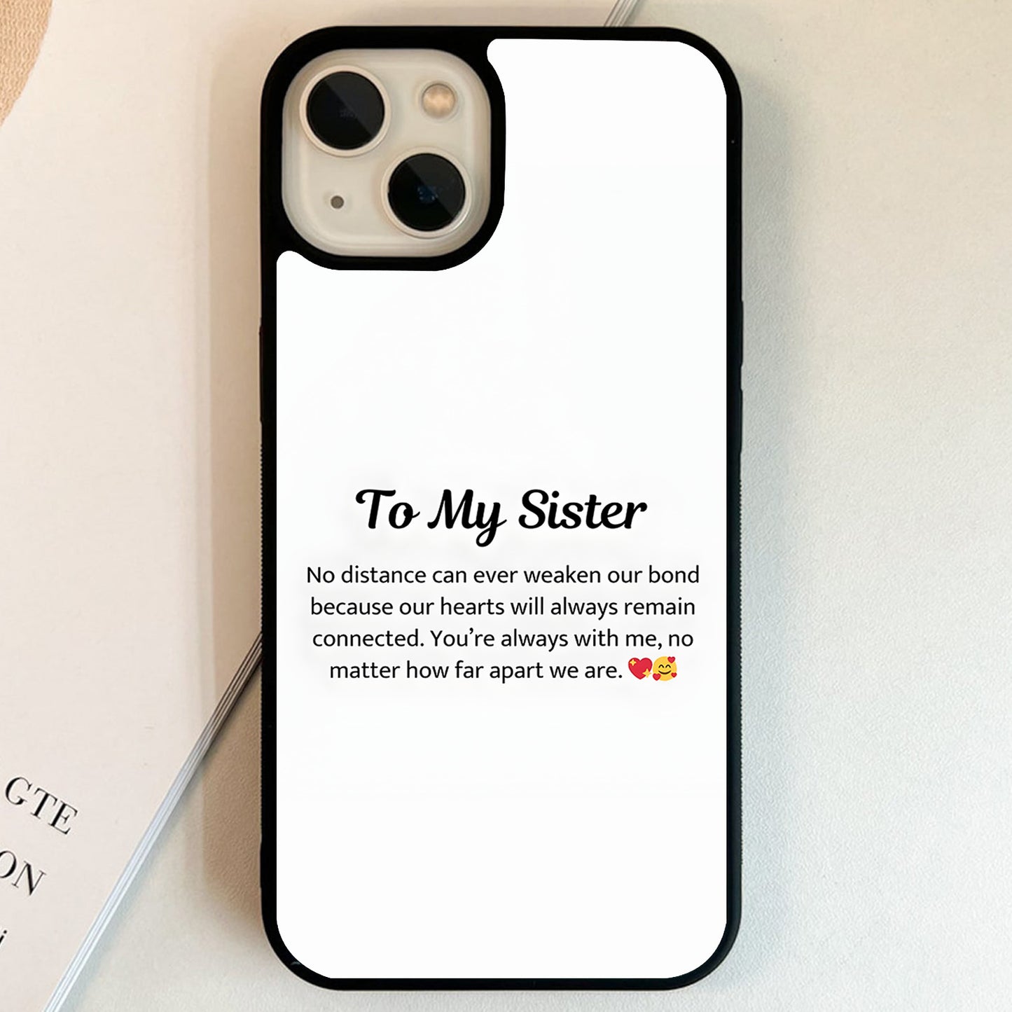 Letters To Sister Glass Case