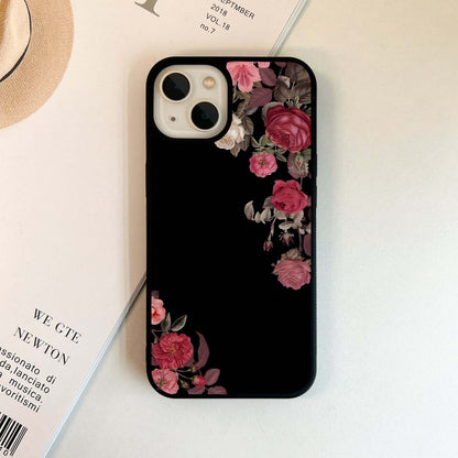 Classic Vintage Roses Glass Case