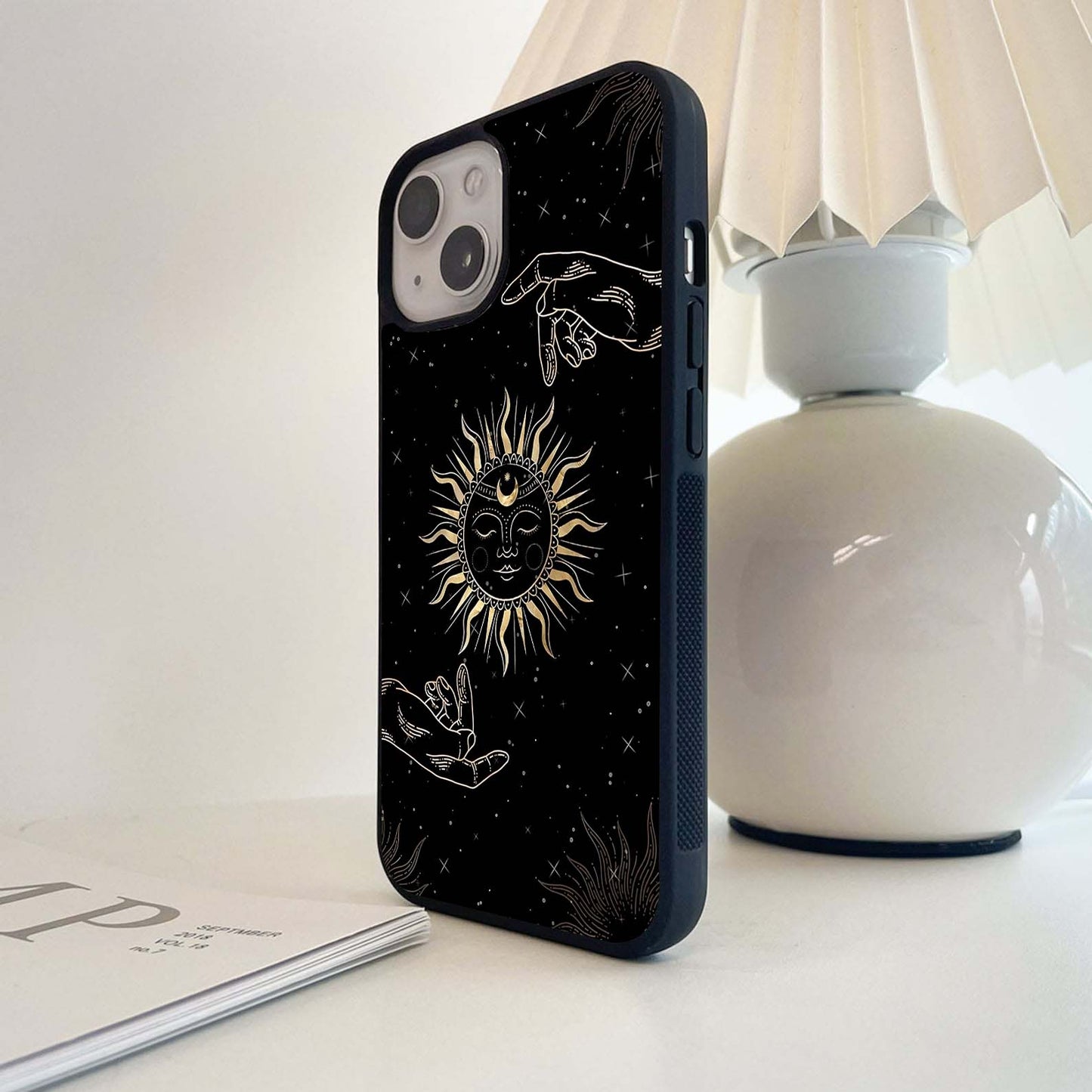 Golden Solar Touch Glass Case