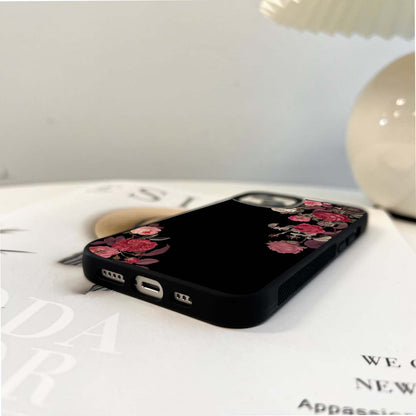 Classic Vintage Roses Glass Case