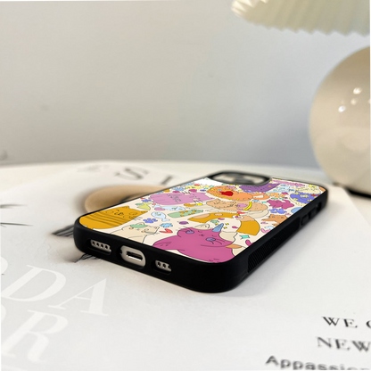 Cosmic Cat Chaos Glass Case