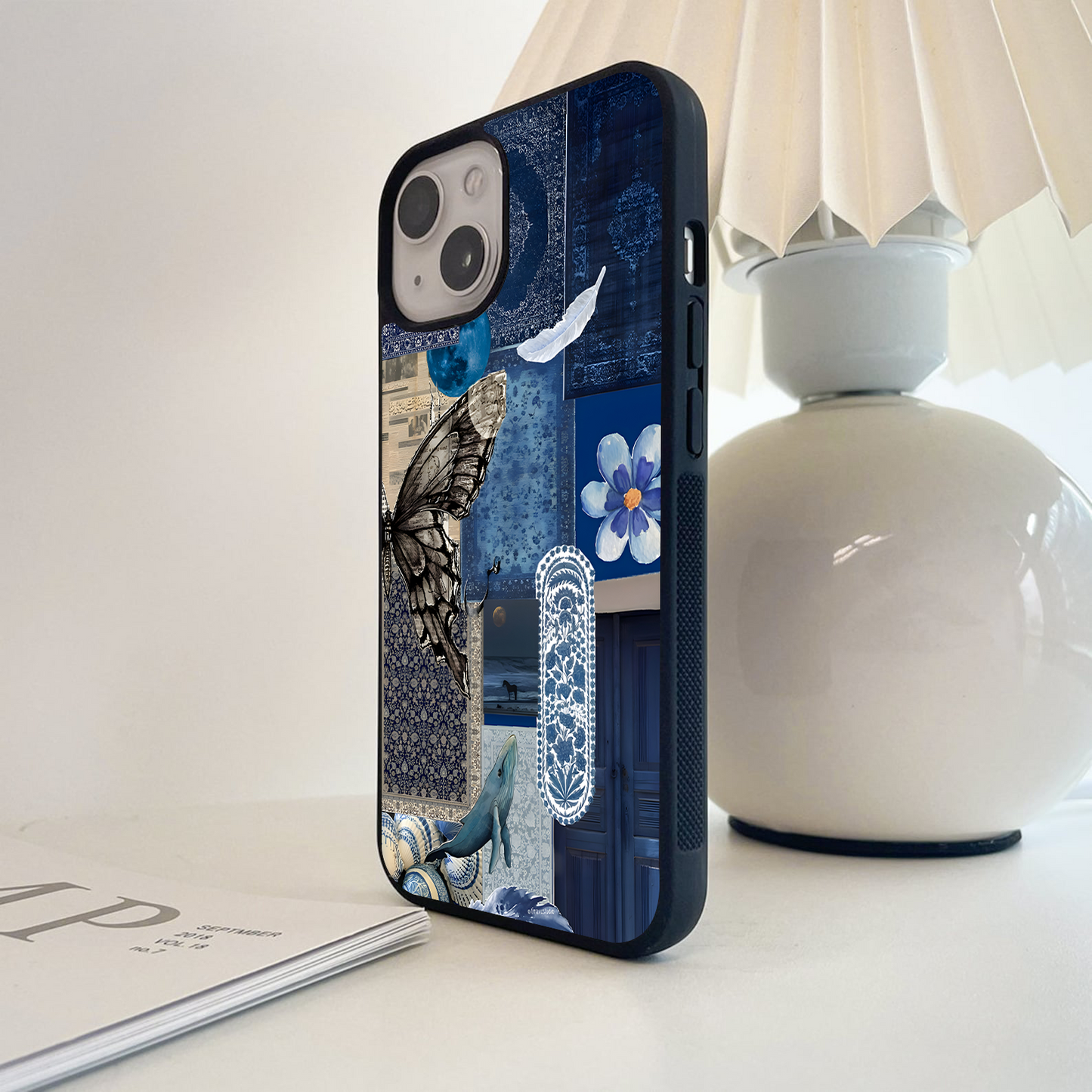 Midnight Indigo Story Glass Case