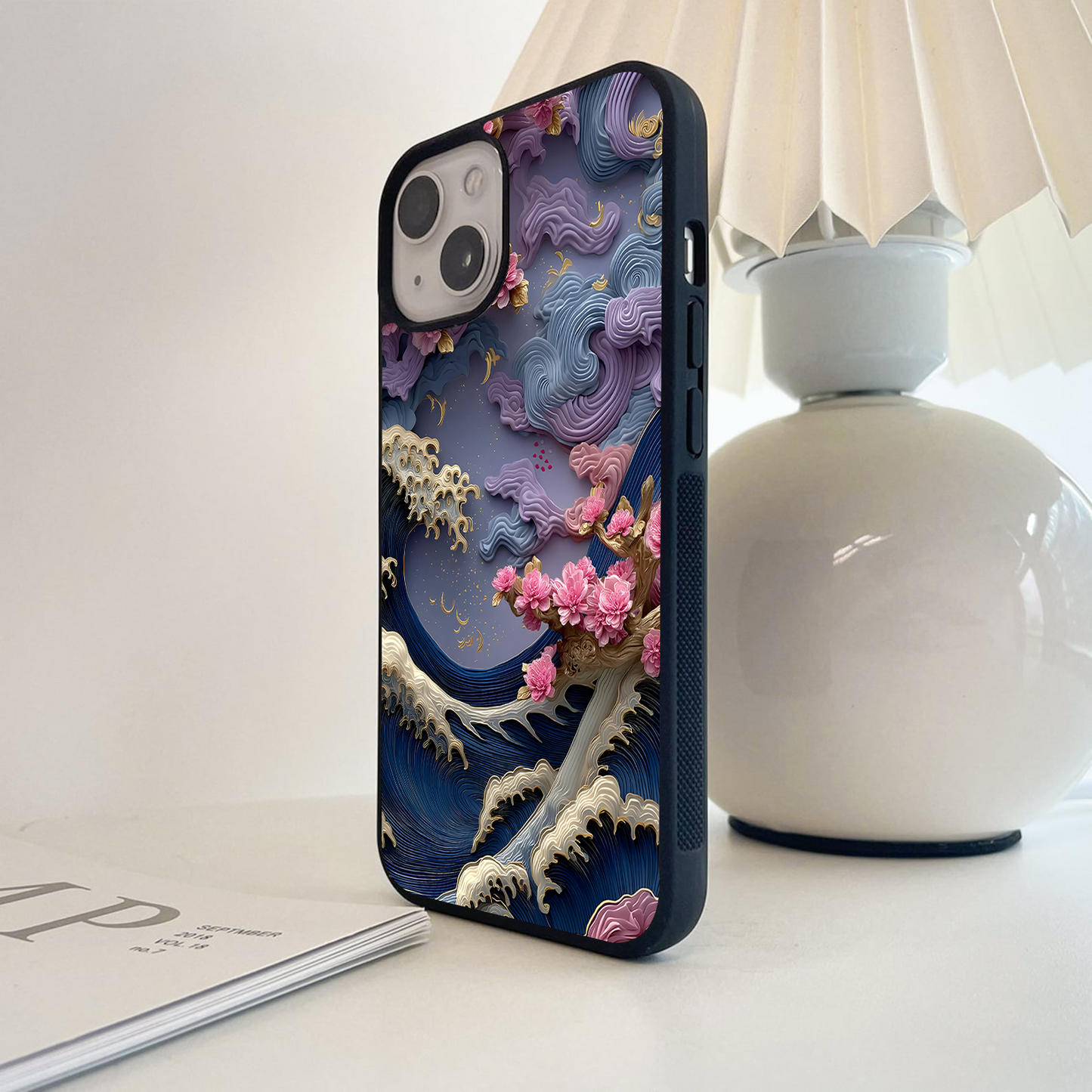 Cherry Wave Dream Glass Case