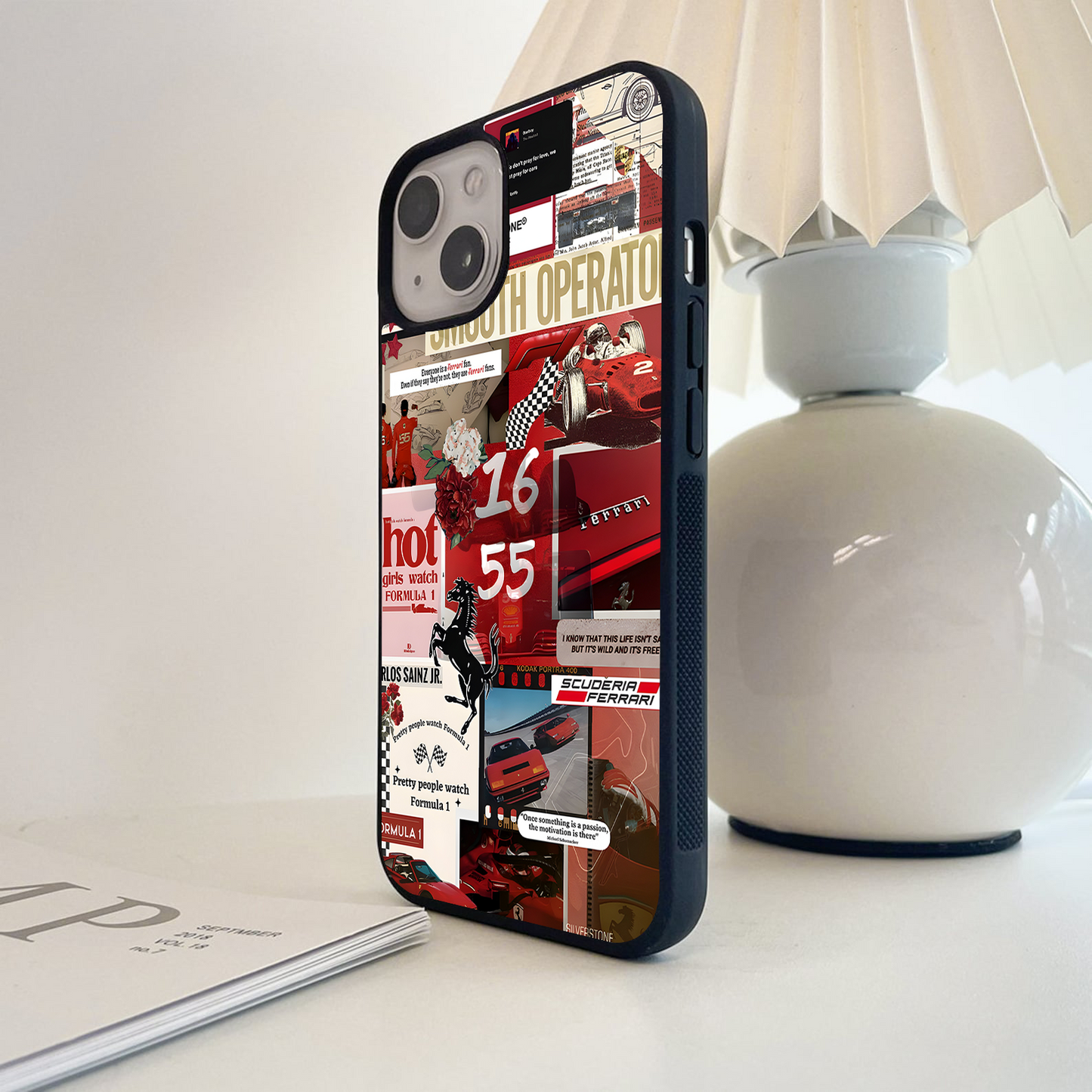 Ferrari Flame Rush Glass Case