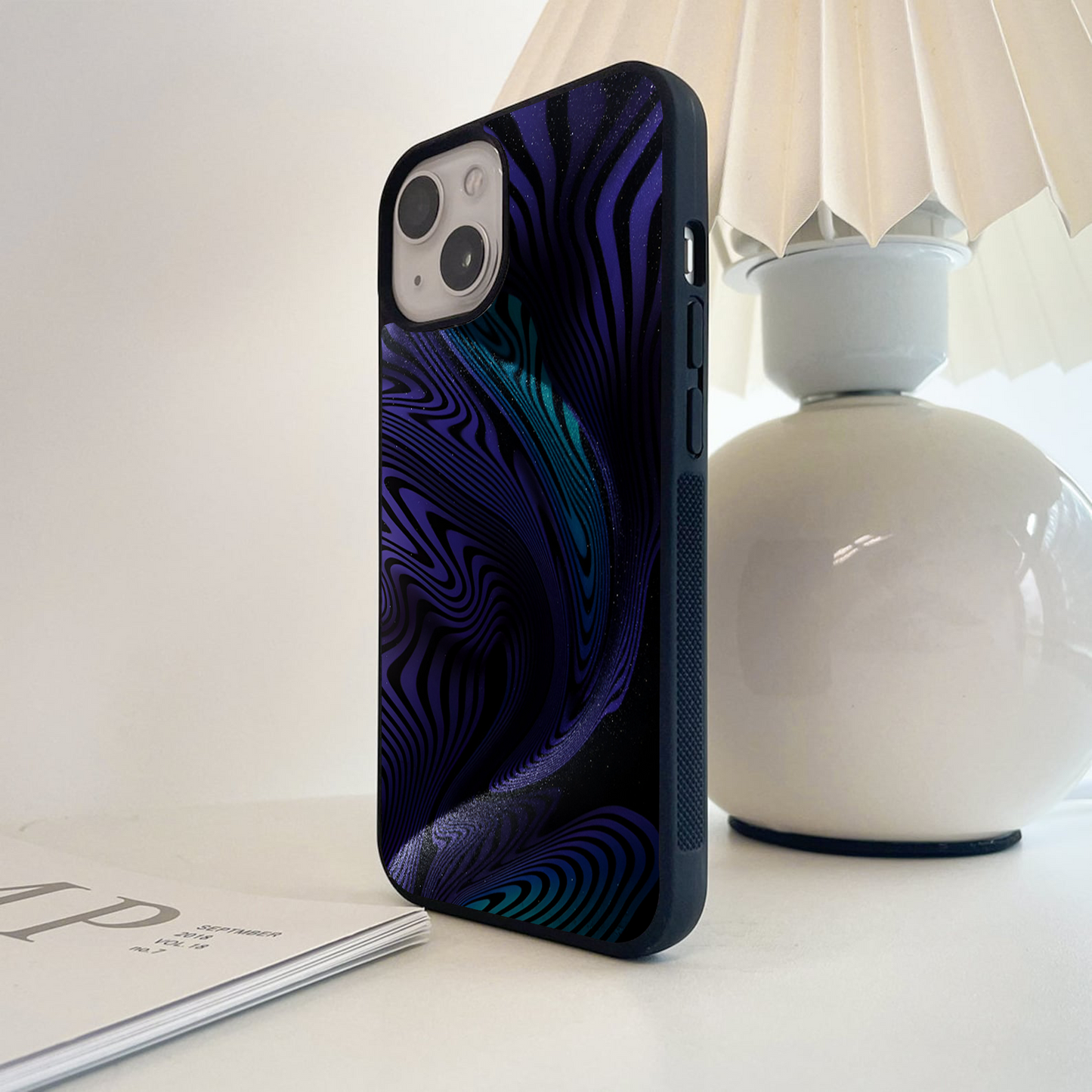 Galactic Wave Swirl Glass Case
