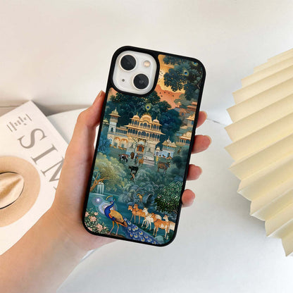 Indian Palace Nature Art Glass Case