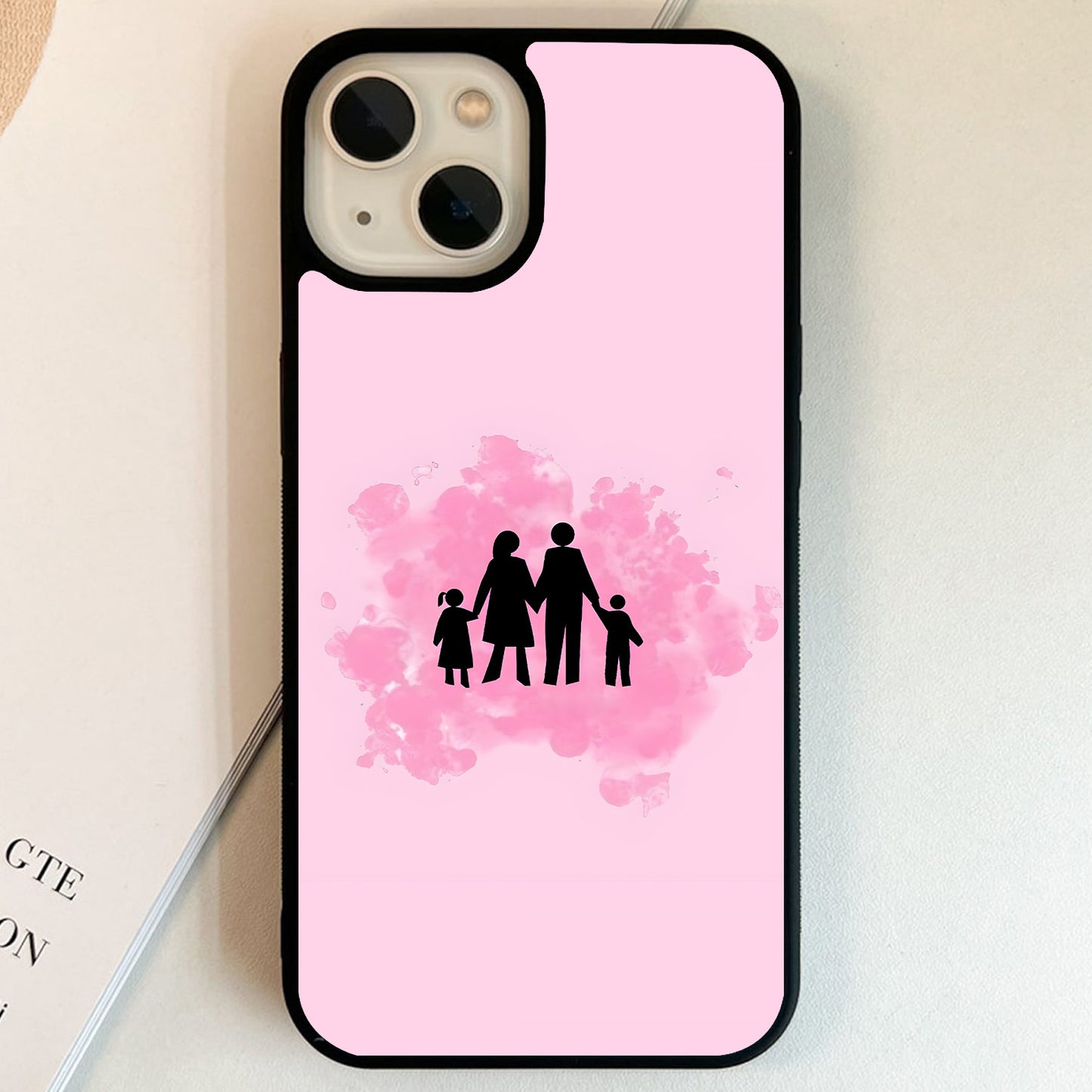 Pink Family Bond Glass Case