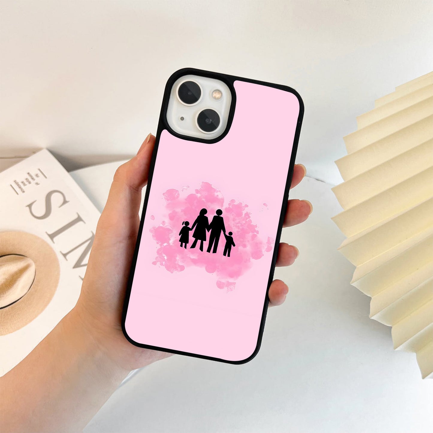 Pink Family Bond Glass Case