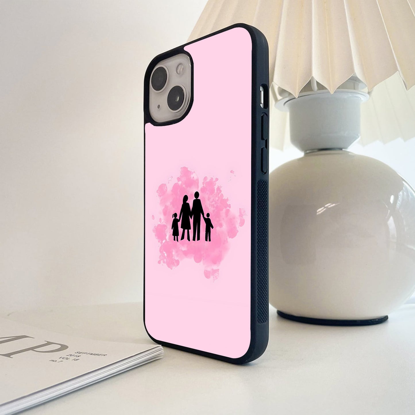 Pink Family Bond Glass Case