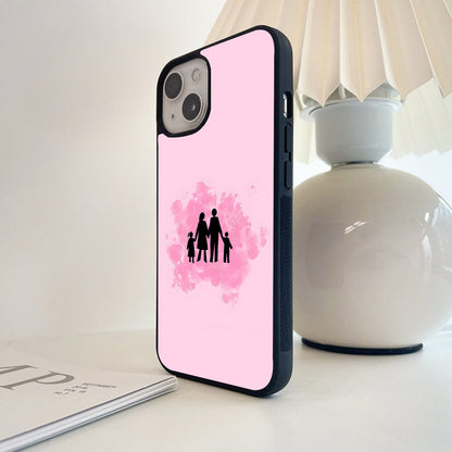 Pink Family Bond Glass Case