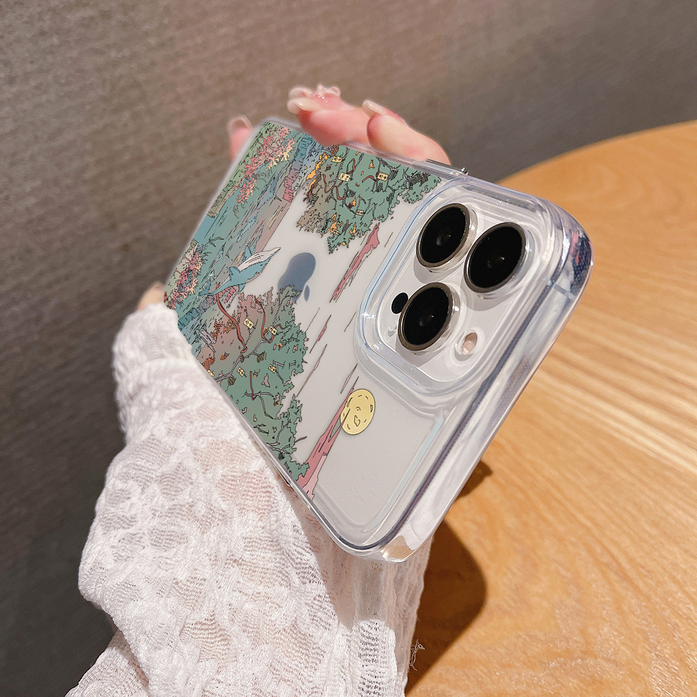 Dolphin Sky Paradise Clear Silicon Cover