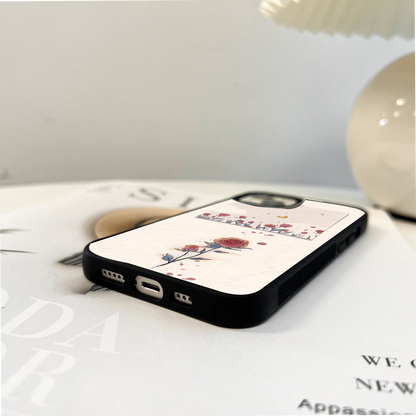 Moonlight Rose Garden Glass Case