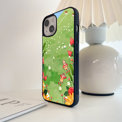 Hilltop Flower Fun Glass Case