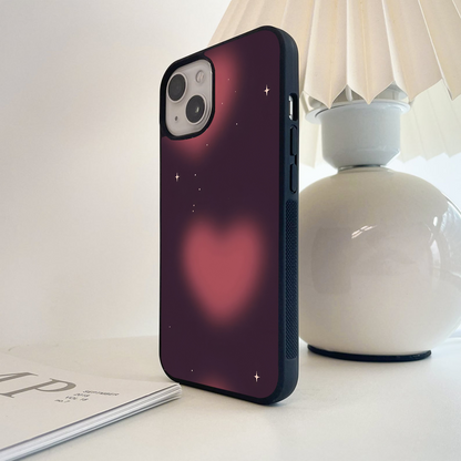 Heart Drift Night Glass Case