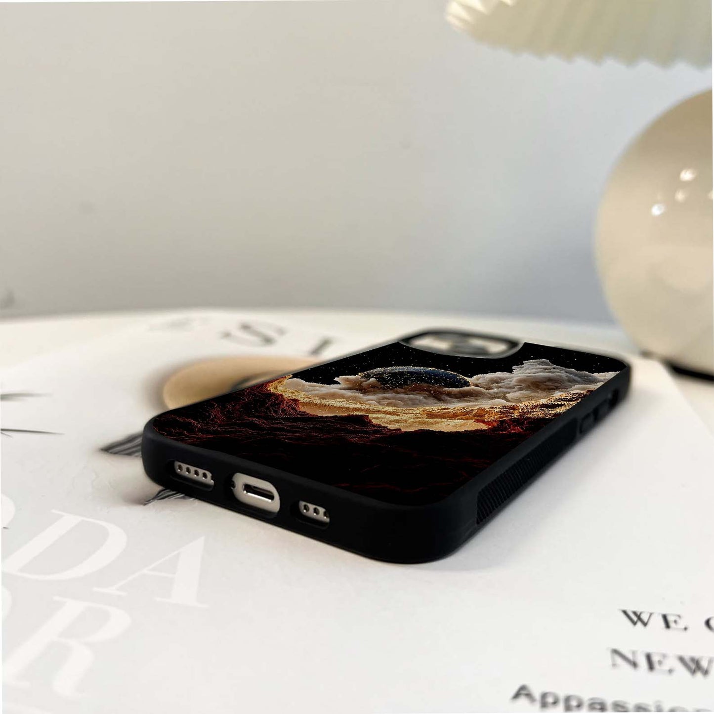 Cosmic Birth Horizon Glass Case