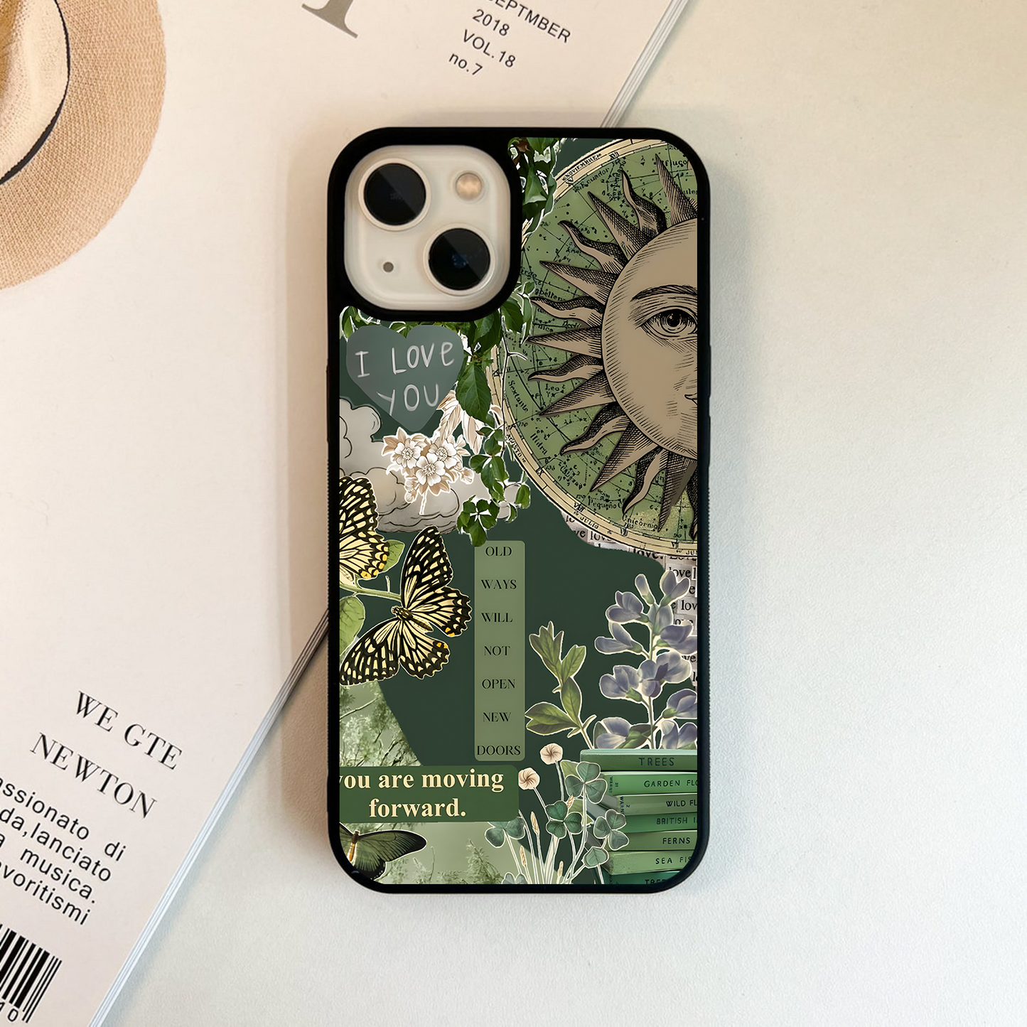 Butterfly Sun Wisdom Glass Case