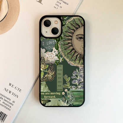 Butterfly Sun Wisdom Glass Case