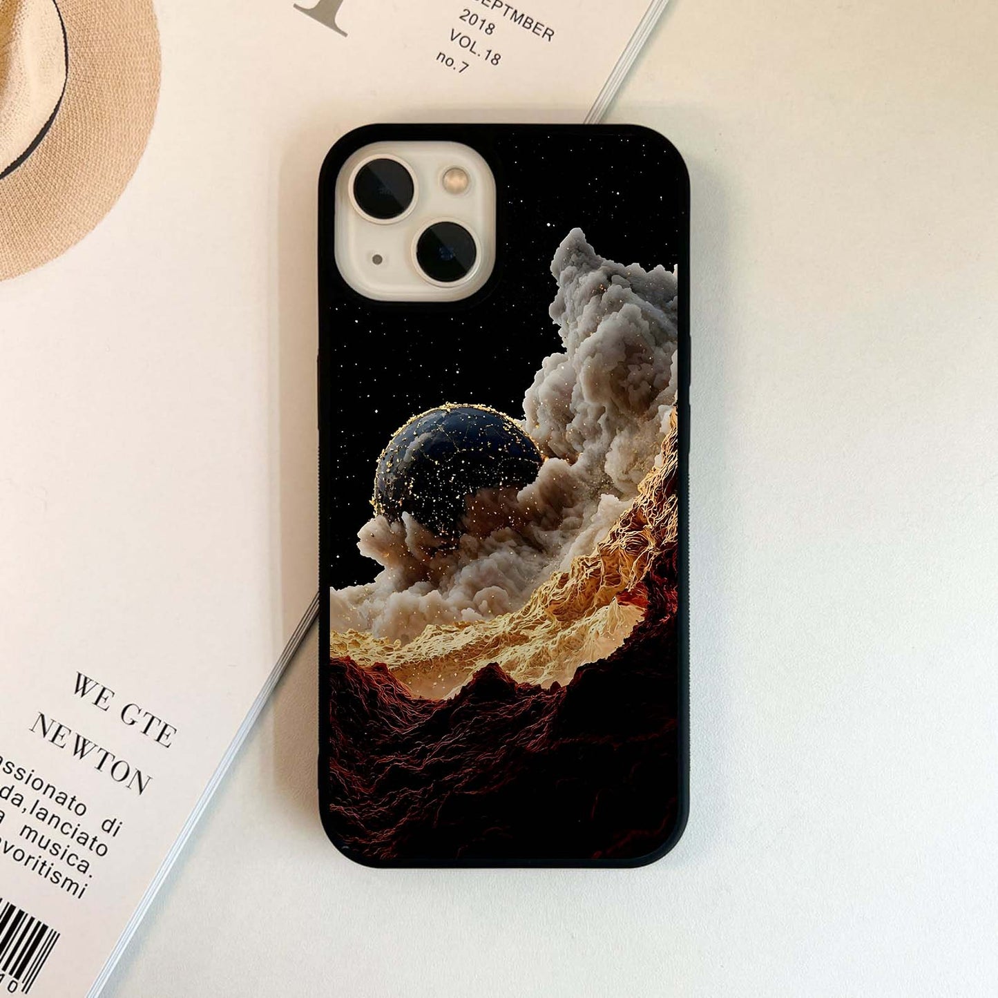 Cosmic Birth Horizon Glass Case