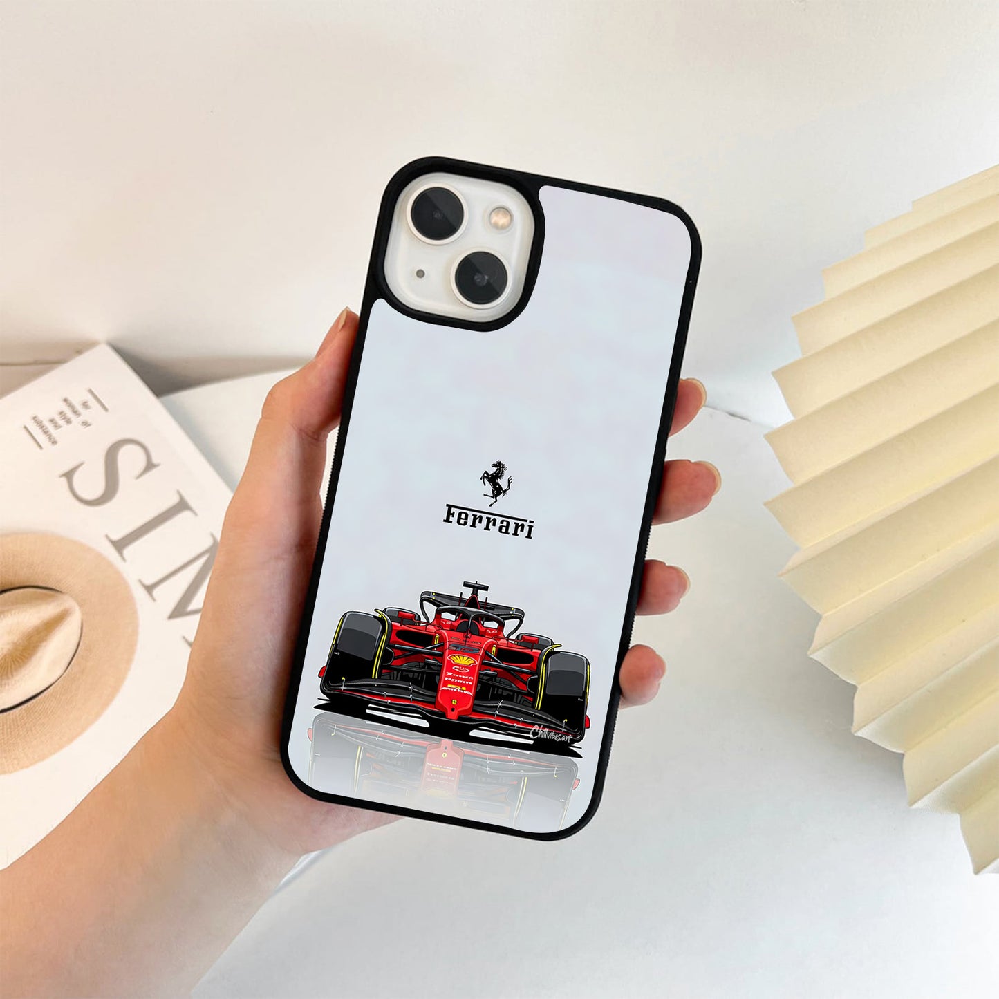Ferrari Minimal Racing Machine Glass Case